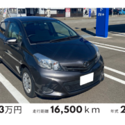 中古車の灰のトヨタ・ヴィッツの納車実績