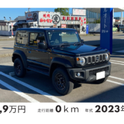 新車の黒のスズキ・ジムニーシエラの納車実績